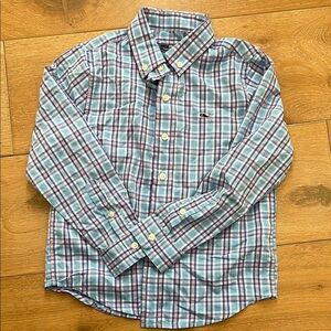 Vineyard Vines Blue and Pink Casual Button Down Shirt